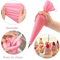 40Piece Silicone Piping Bags Tips Set Reusable Cake Decorating Kit With Stainless Steel Nozzles 5