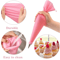 40Piece Silicone Piping Bags Tips Set Reusable Cake Decorating Kit With Stainless Steel Nozzles 5