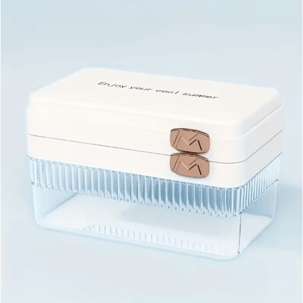 Flip Press Ice Cube Mold Large Capacity DoubleLayer Ice Maker With Lid 4