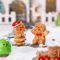 Mini Christmas Ornament Dollhouse Figures Gingerbread Man And Snowman Micro Landscape Decor 15