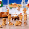 Mini Christmas Ornament Dollhouse Figures Gingerbread Man And Snowman Micro Landscape Decor 17