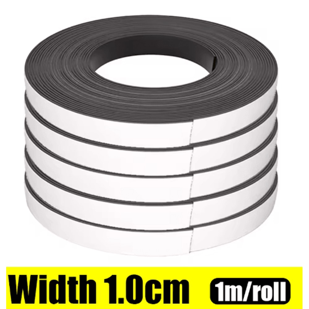 Self Adhesive Magnetic Tape Cuttable Rubber Magnetic Strip For DIY Fixing And Storage 1