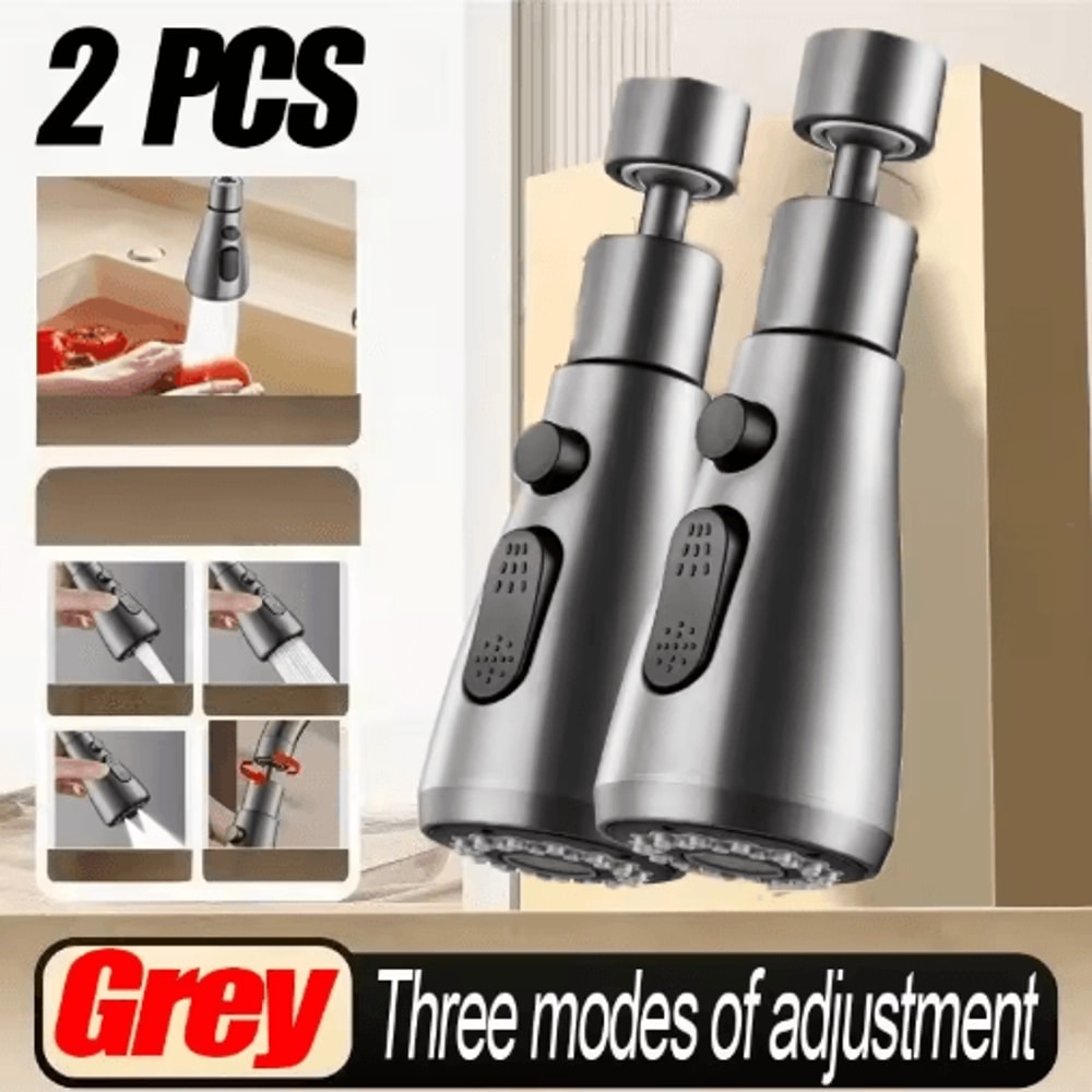 Universal 360 Degree Kitchen Faucet Extender Swivel Sink Aerator Splash Guard 4