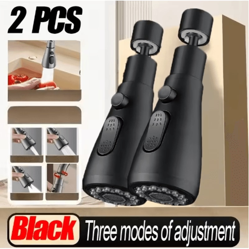 Universal 360 Degree Kitchen Faucet Extender Swivel Sink Aerator Splash Guard 5