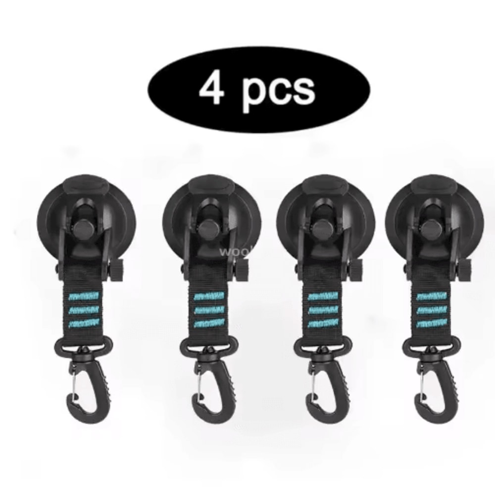 Strong Suction Cup Hook With Buckle Car And Camping Glass Hook For Travel And Hiking 7