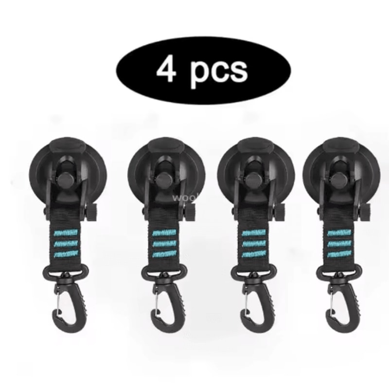 Strong Suction Cup Hook With Buckle Car And Camping Glass Hook For Travel And Hiking 7
