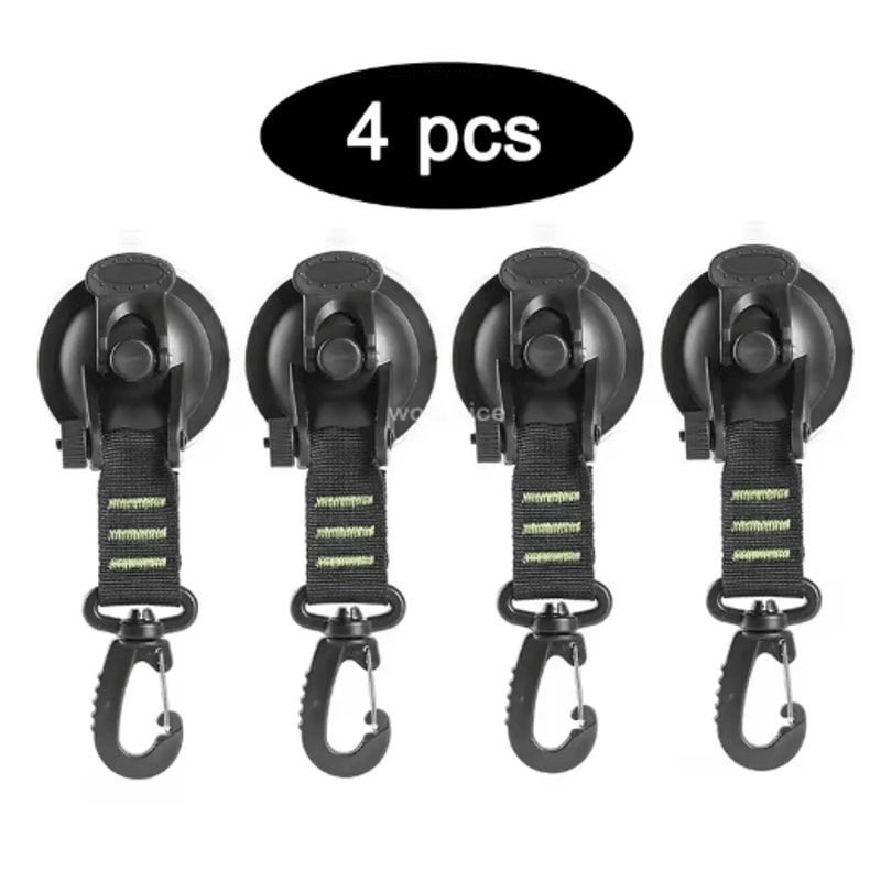 Strong Suction Cup Hook With Buckle Car And Camping Glass Hook For Travel And Hiking 10