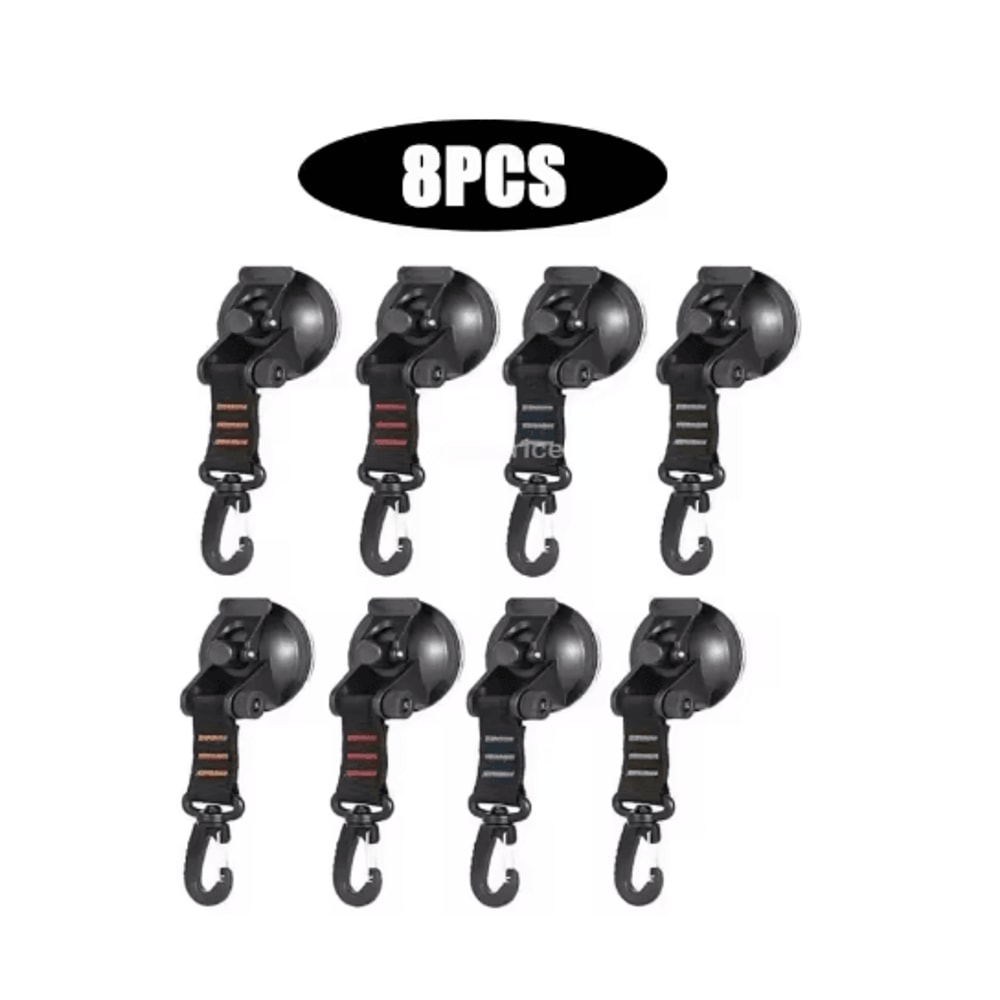 Strong Suction Cup Hook With Buckle Car And Camping Glass Hook For Travel And Hiking 12