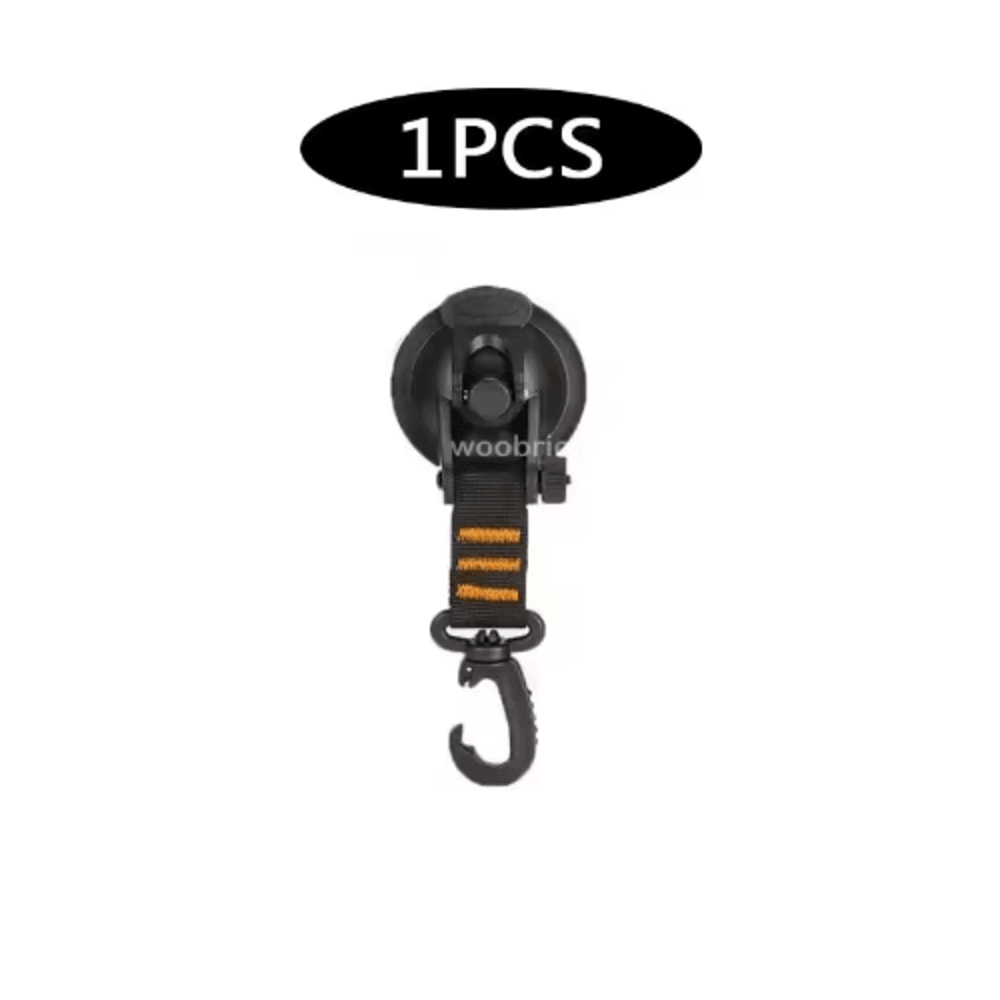 Strong Suction Cup Hook With Buckle Car And Camping Glass Hook For Travel And Hiking 14