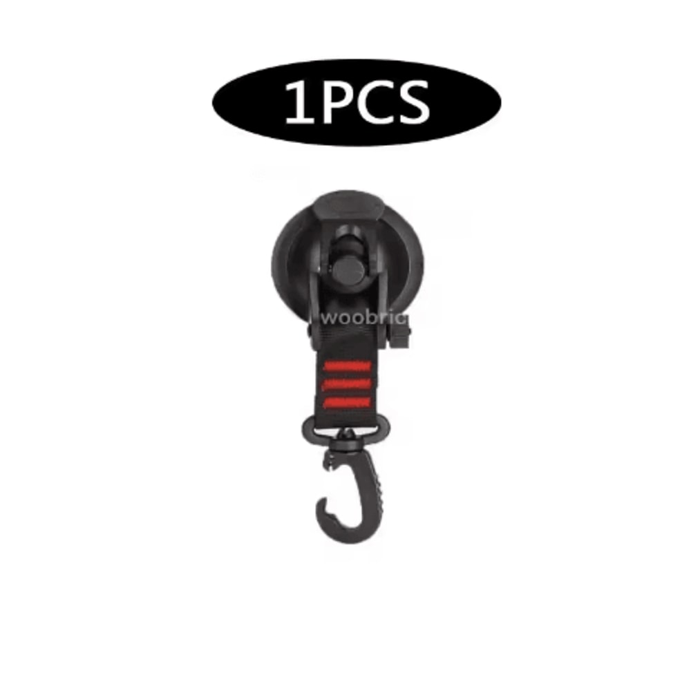 Strong Suction Cup Hook With Buckle Car And Camping Glass Hook For Travel And Hiking 15