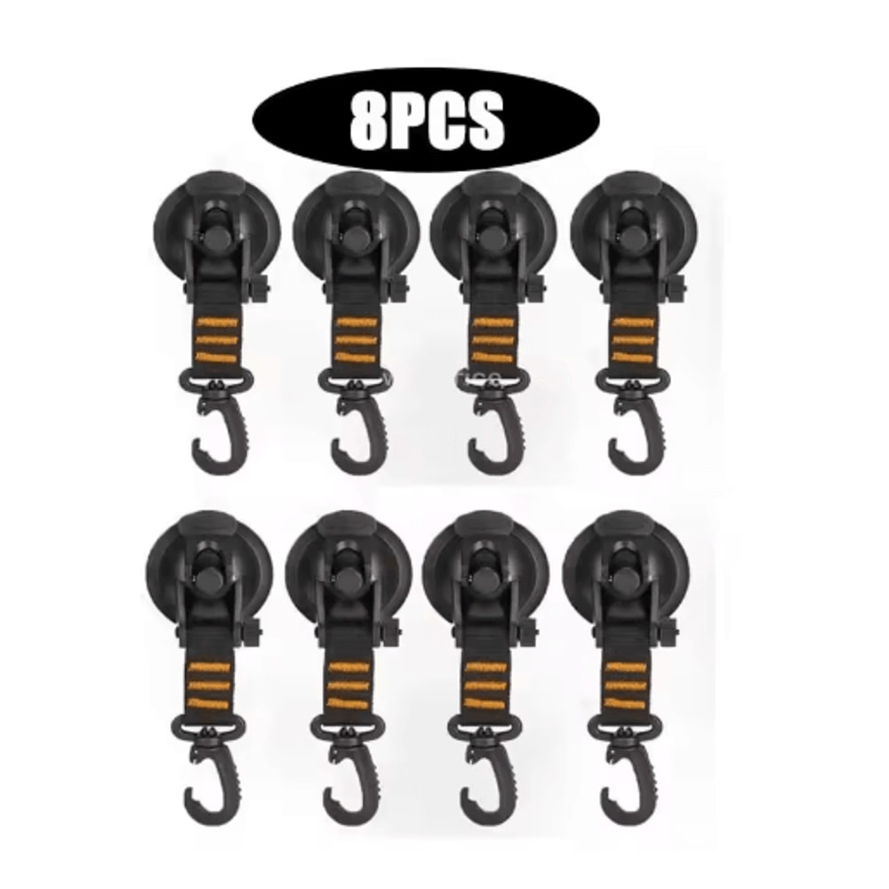 Strong Suction Cup Hook With Buckle Car And Camping Glass Hook For Travel And Hiking 17