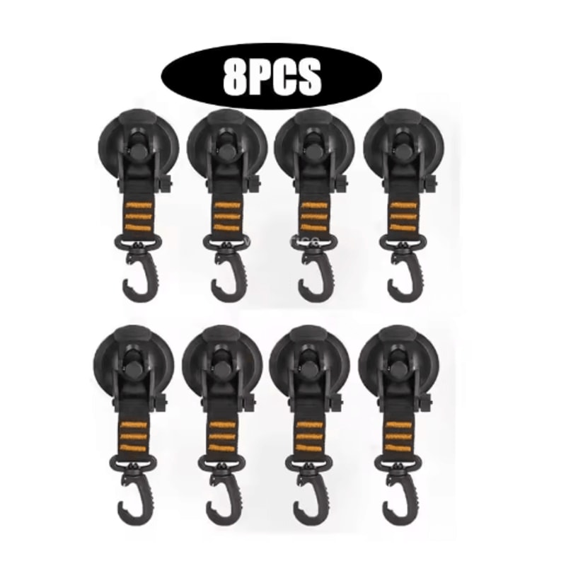 Strong Suction Cup Hook With Buckle Car And Camping Glass Hook For Travel And Hiking 17