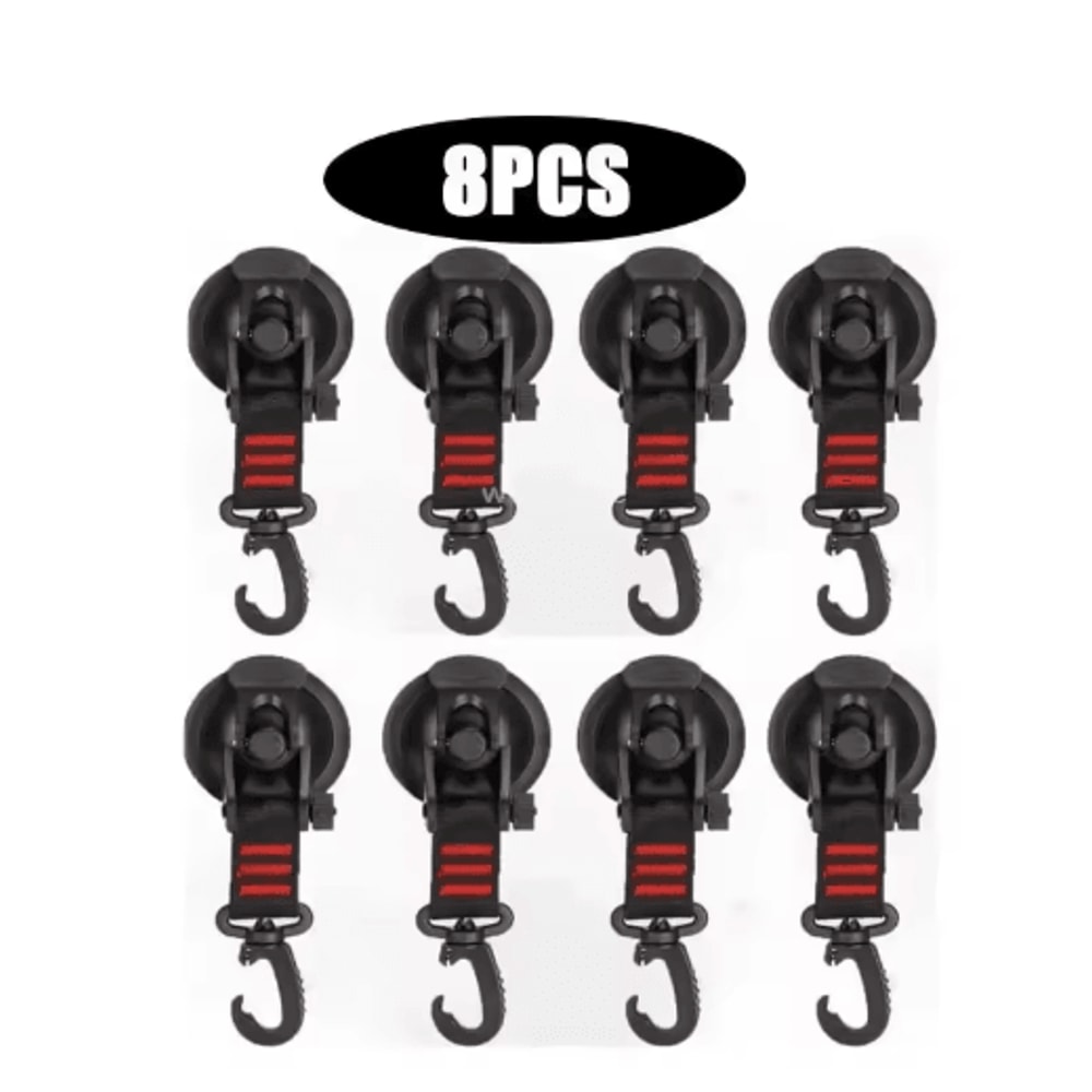 Strong Suction Cup Hook With Buckle Car And Camping Glass Hook For Travel And Hiking 18