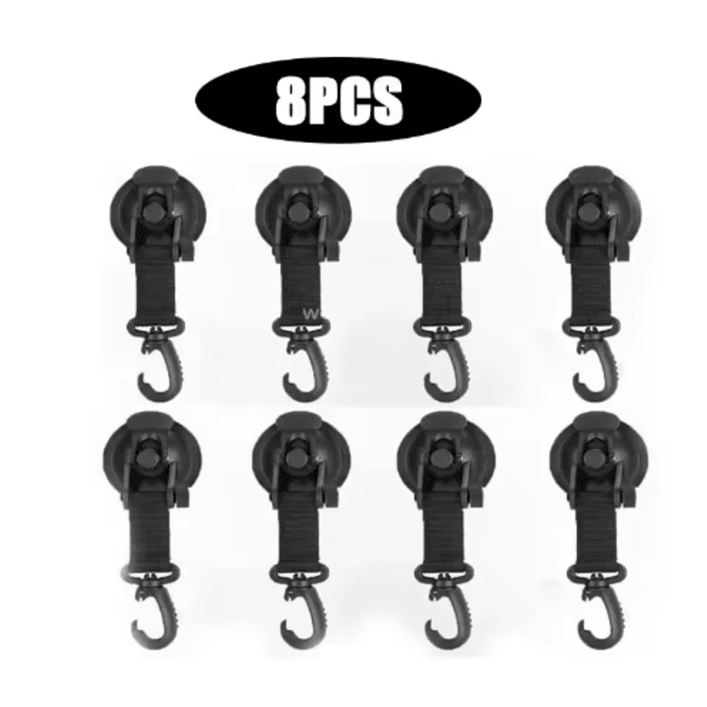 Strong Suction Cup Hook With Buckle Car And Camping Glass Hook For Travel And Hiking 19