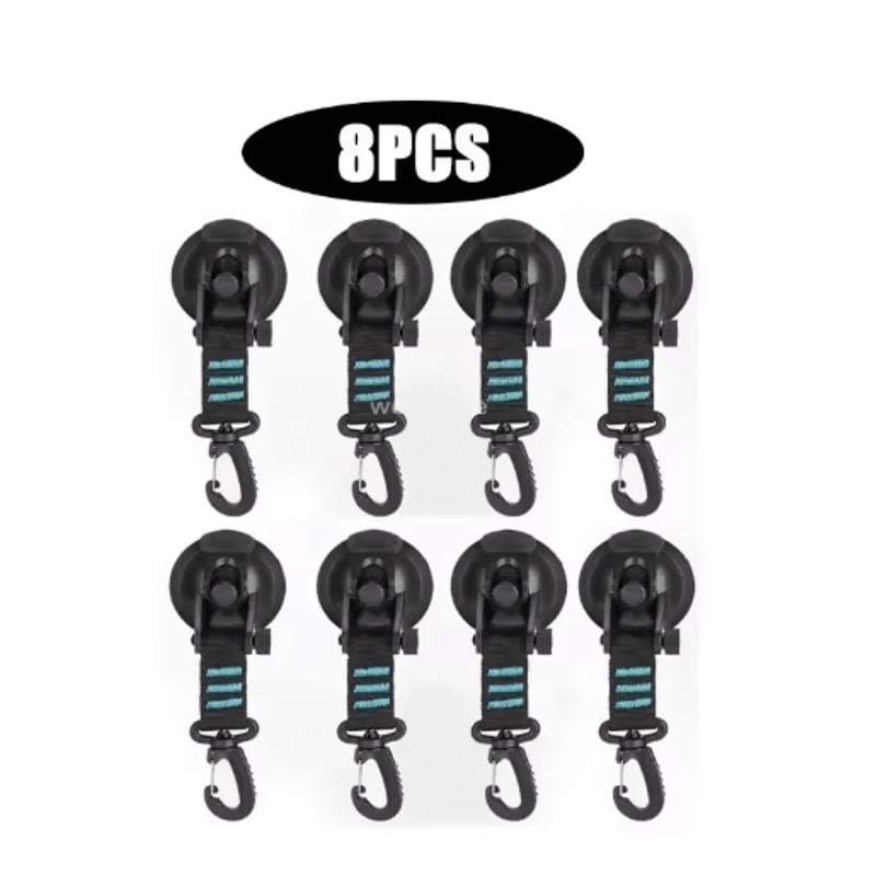 Strong Suction Cup Hook With Buckle Car And Camping Glass Hook For Travel And Hiking 20