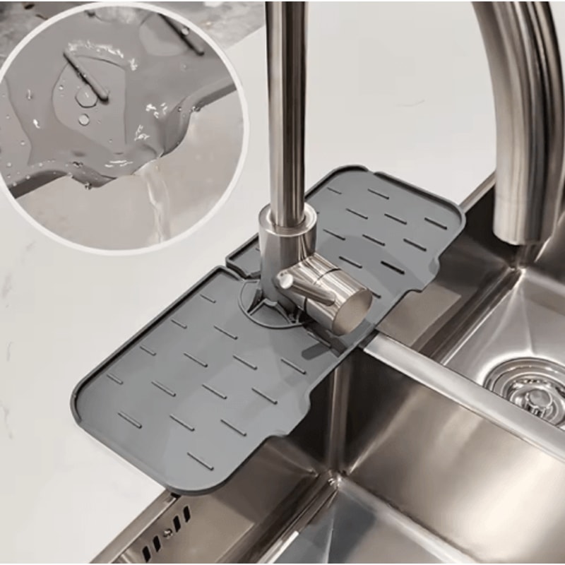 Silicone Faucet Splash Guard Sink Water Catcher Mat 7