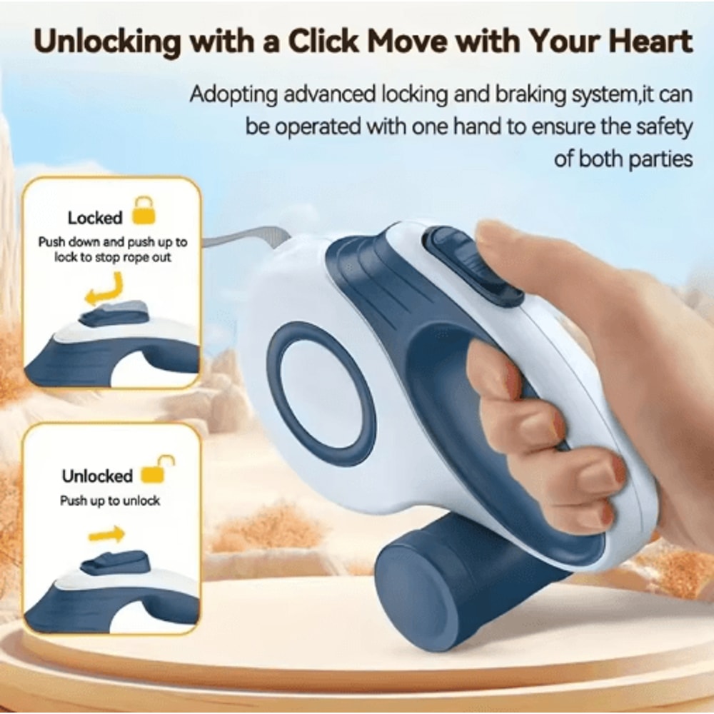 Booteely Automatic Retractable Dog Leash For Small Dogs Cats 5