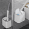 Disposable Toilet Brush With Replaceable Heads Wall Mount 0