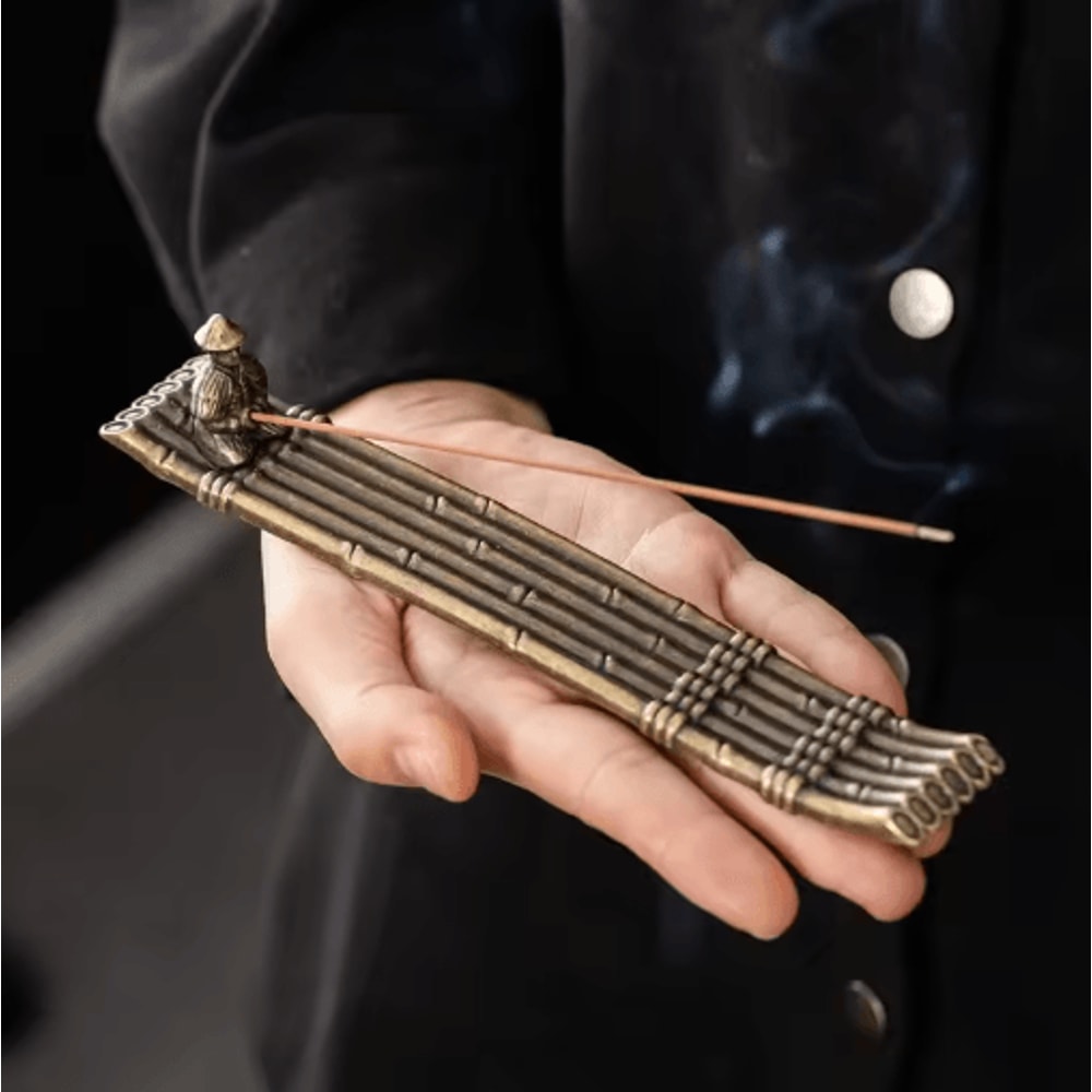 Japanese Style Fisherman Boat Incense Holder Aromatherapy Decor 1