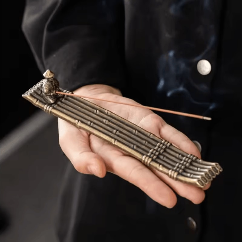 Japanese Style Fisherman Boat Incense Holder Aromatherapy Decor 1