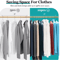 10PCS NonSlip Thick Plastic Clothes Hangers For Daily Drying 7