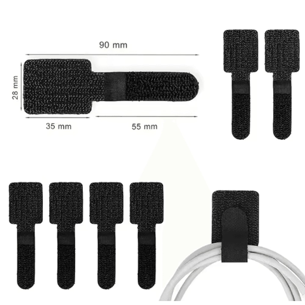 Reusable SelfAdhesive Cable Ties For Desk Wire Organization 4