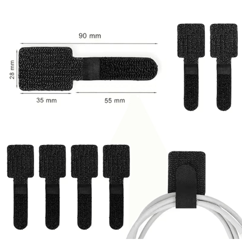 Reusable SelfAdhesive Cable Ties For Desk Wire Organization 4