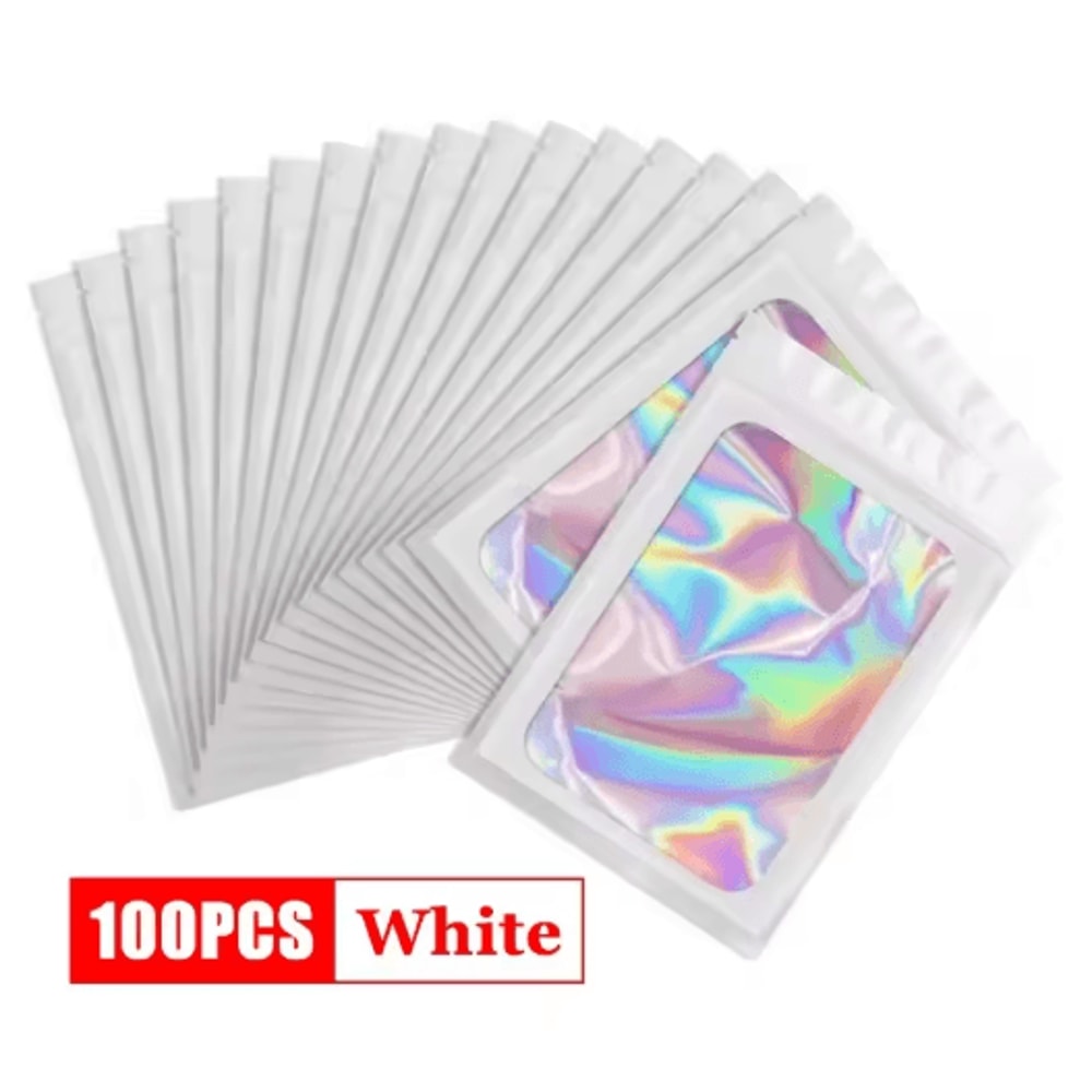 Holographic Ziplock Bags For Jewelry Nails And Beauty Display 2