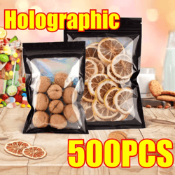 holographic ziplock bags for jewelry nails and beauty display