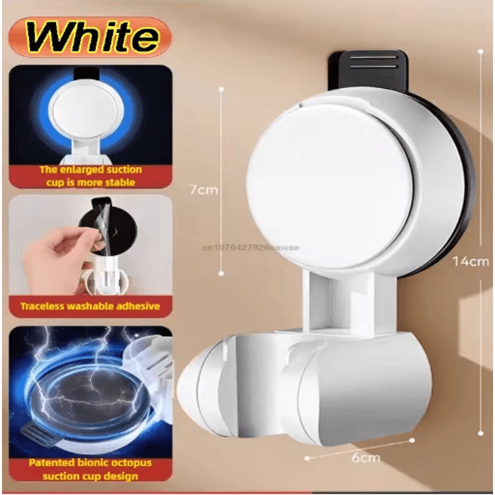Universal Adjustable Shower Head Holder With Strong Adhesive Mount 8