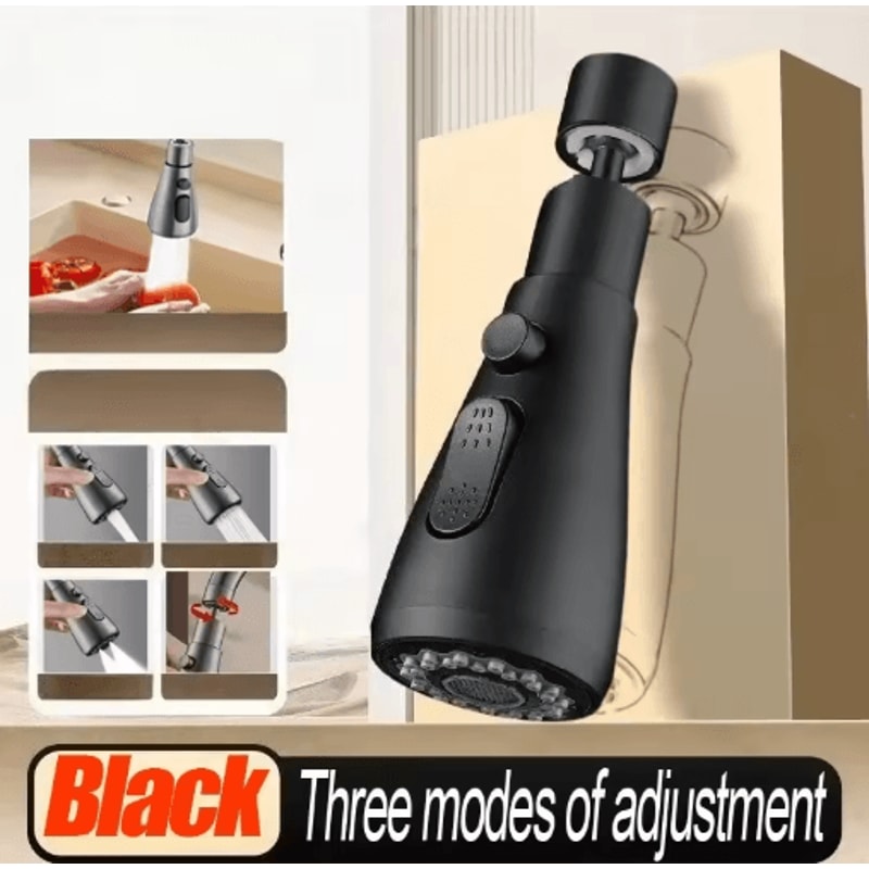 PullOut Kitchen Faucet Sprayer Nozzle With 3 Water Modes 1