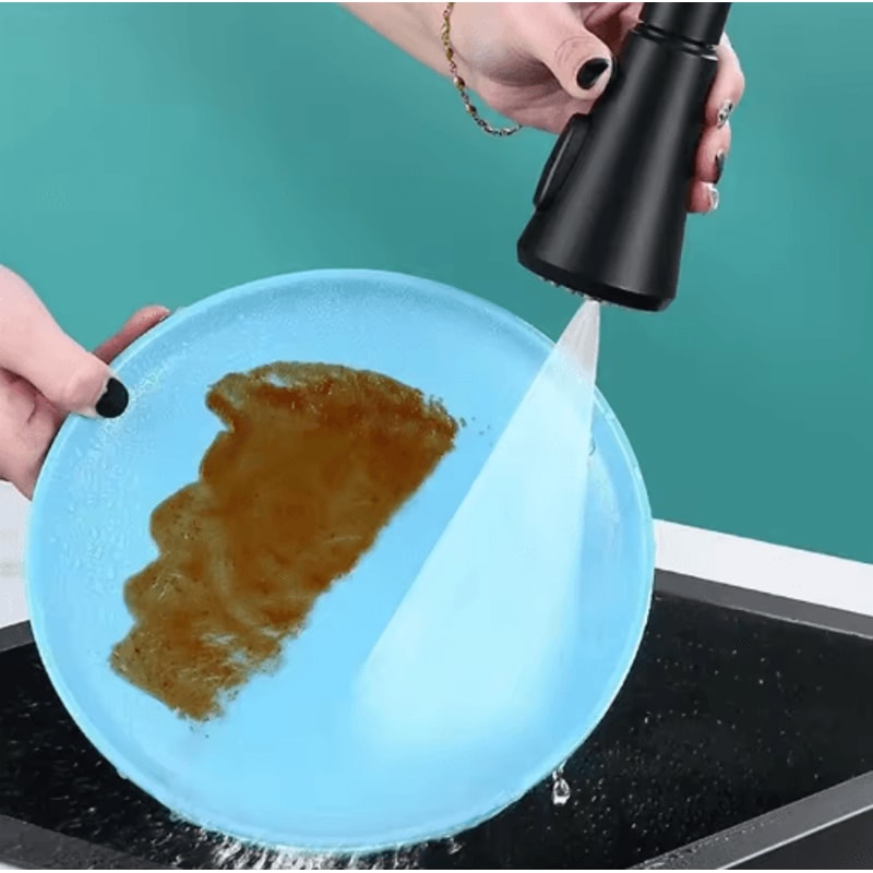 PullOut Kitchen Faucet Sprayer Nozzle With 3 Water Modes 0