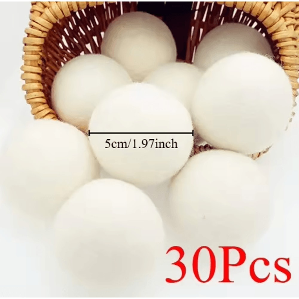 Reusable Wool Dryer Balls Natural Fabric Softener For Laundry 1