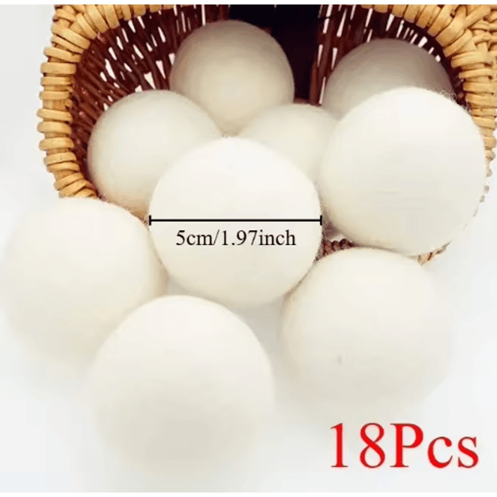 Reusable Wool Dryer Balls Natural Fabric Softener For Laundry 5