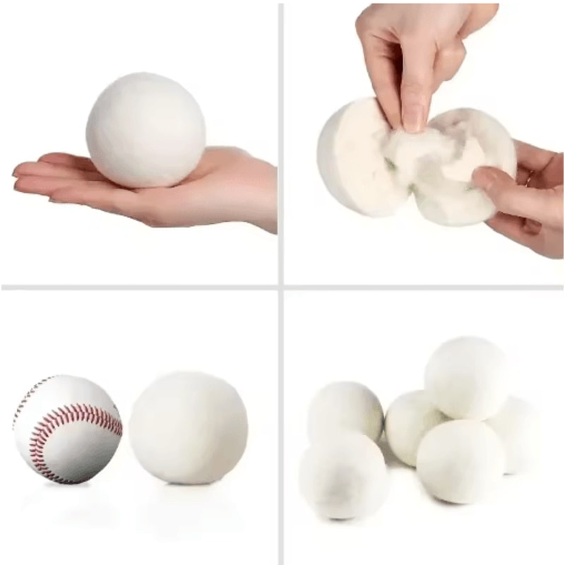 Reusable Wool Dryer Balls Natural Fabric Softener For Laundry 13
