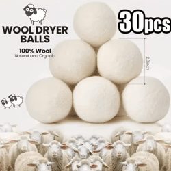 reusable wool dryer balls – natural fabric softener for laundry