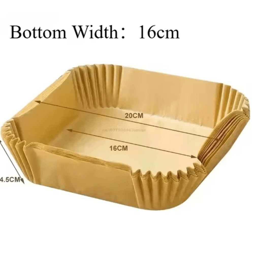 Disposable Air Fryer Baking Paper Liners Square Round Rectangle 2