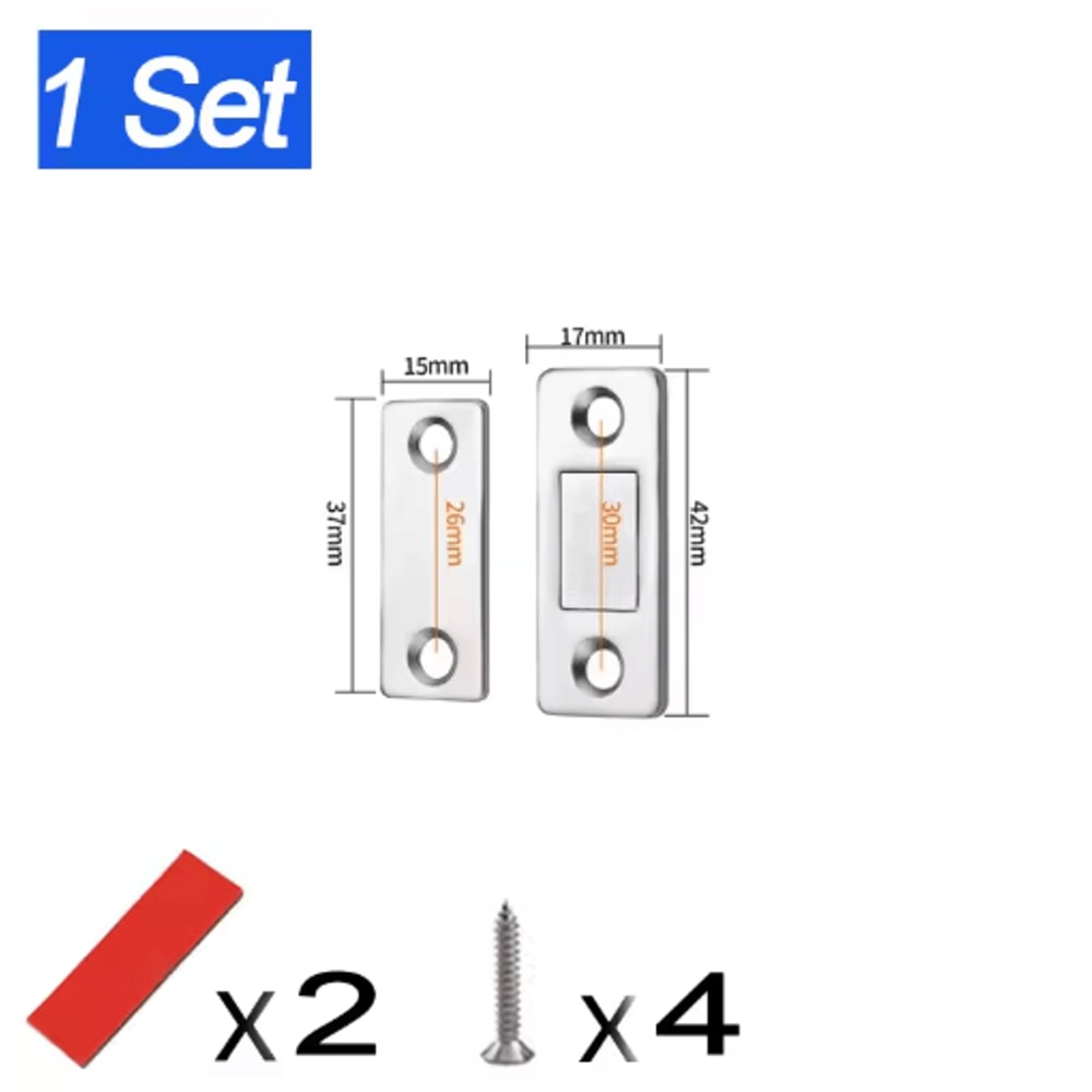 SelfAdhesive Magnetic Cabinet Catch Invisible Door Latch Solution 11