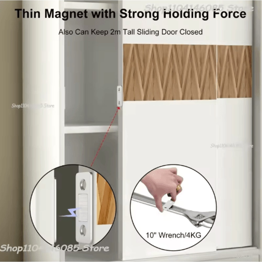 SelfAdhesive Magnetic Cabinet Catch Invisible Door Latch Solution 15