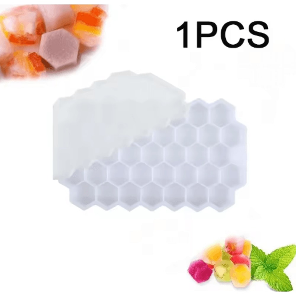 LargeCapacity 148Cube Silicone Ice Tray With Lid BPA Free Ice Maker 2