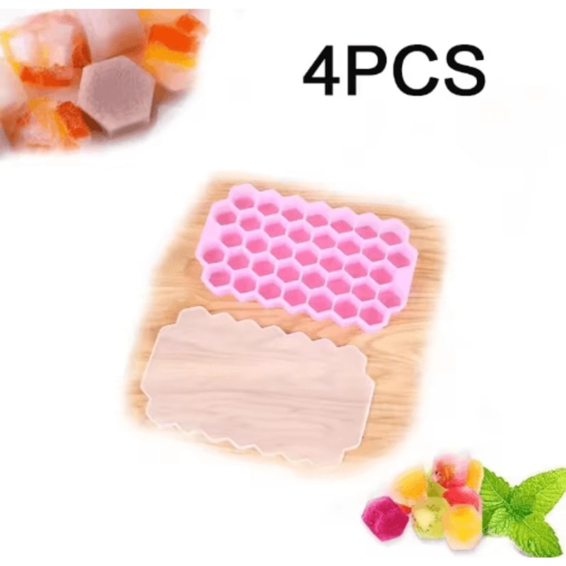 LargeCapacity 148Cube Silicone Ice Tray With Lid BPA Free Ice Maker 3