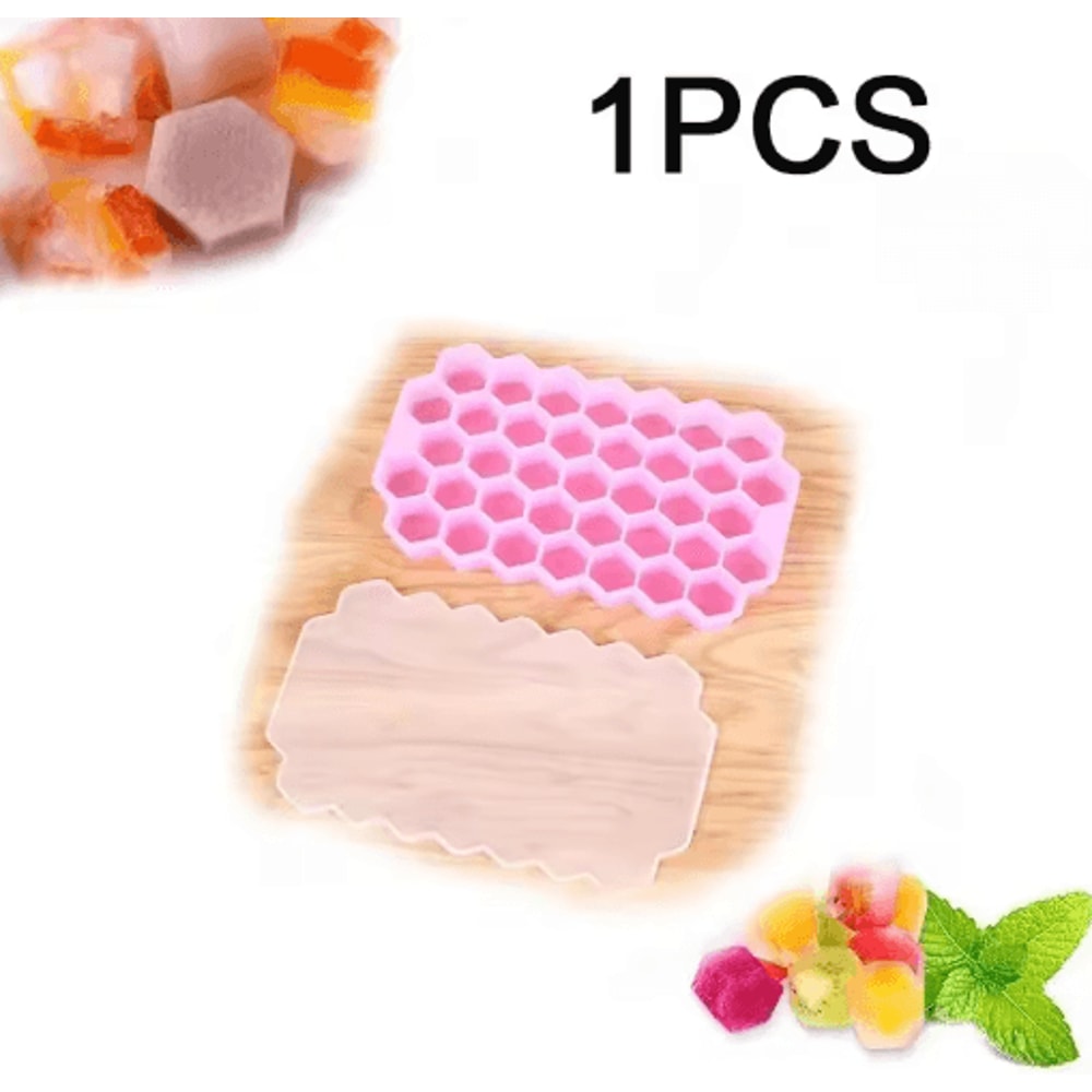 LargeCapacity 148Cube Silicone Ice Tray With Lid BPA Free Ice Maker 9