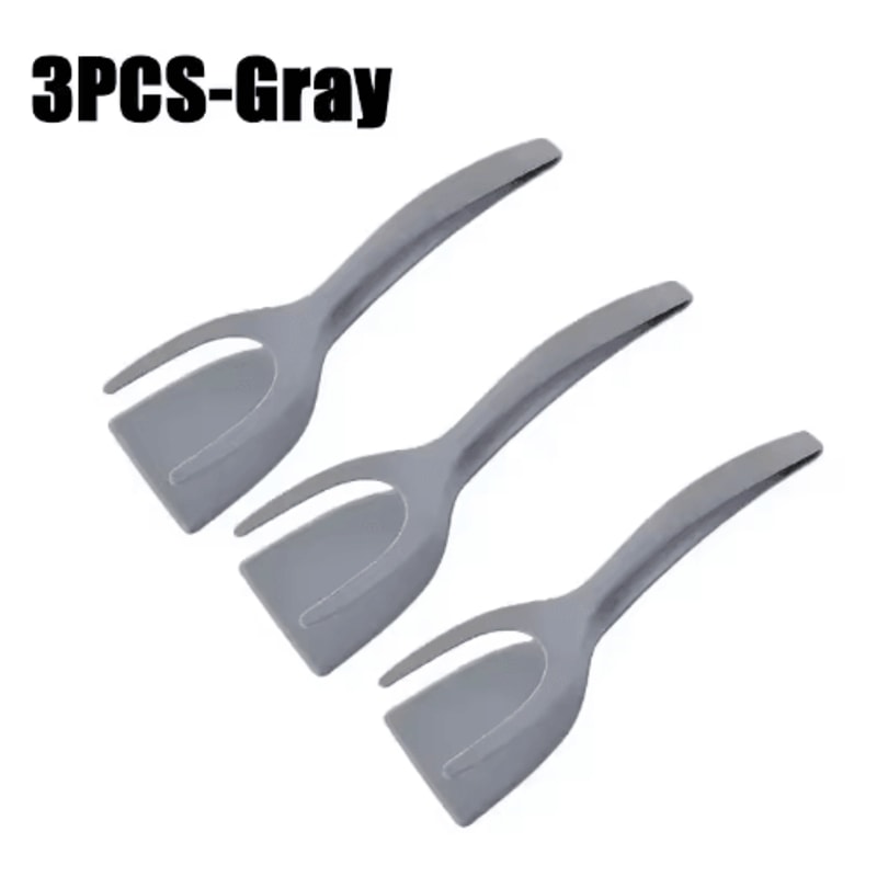 2in1 Egg Spatula Tongs Pancake Egg Flipping Tool 4