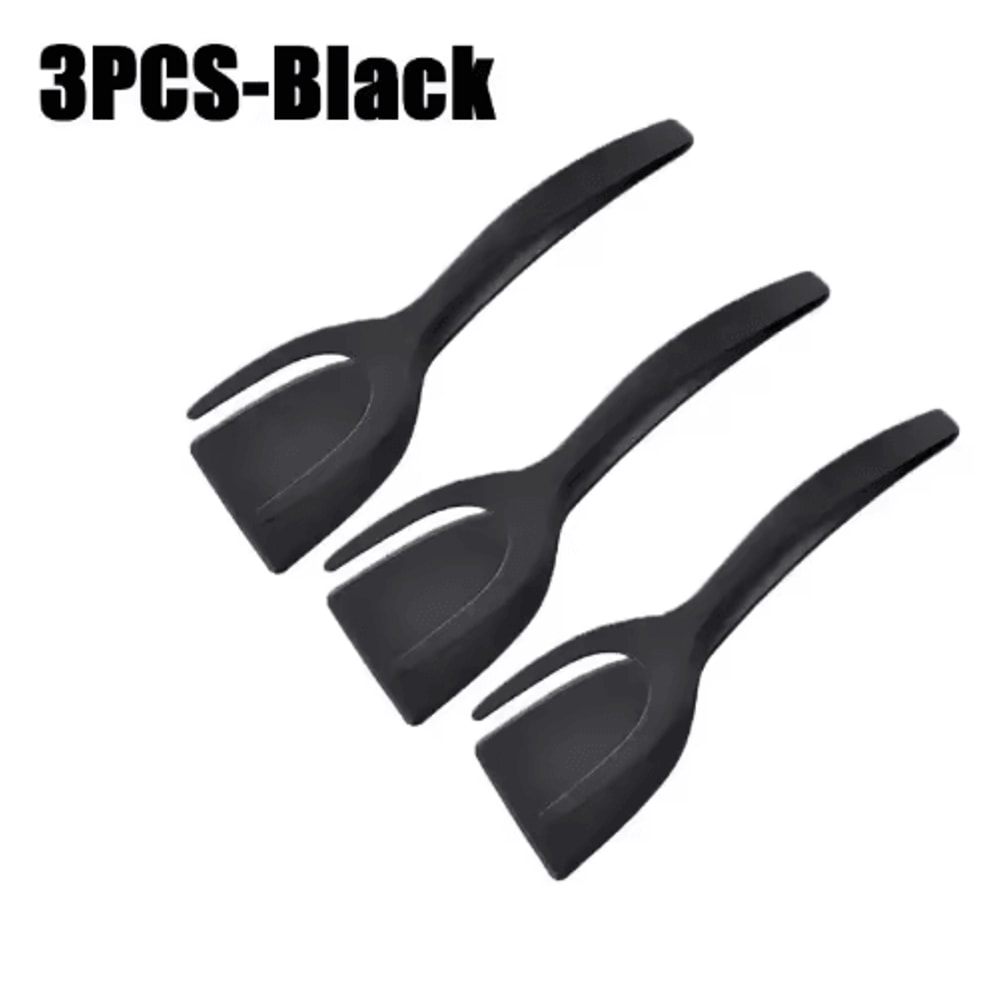 2in1 Egg Spatula Tongs Pancake Egg Flipping Tool 5