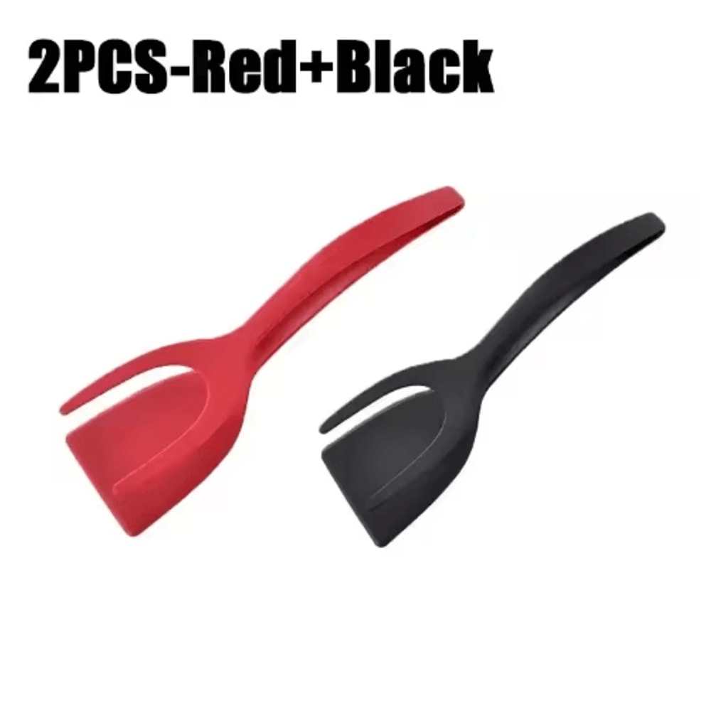 2in1 Egg Spatula Tongs Pancake Egg Flipping Tool 7