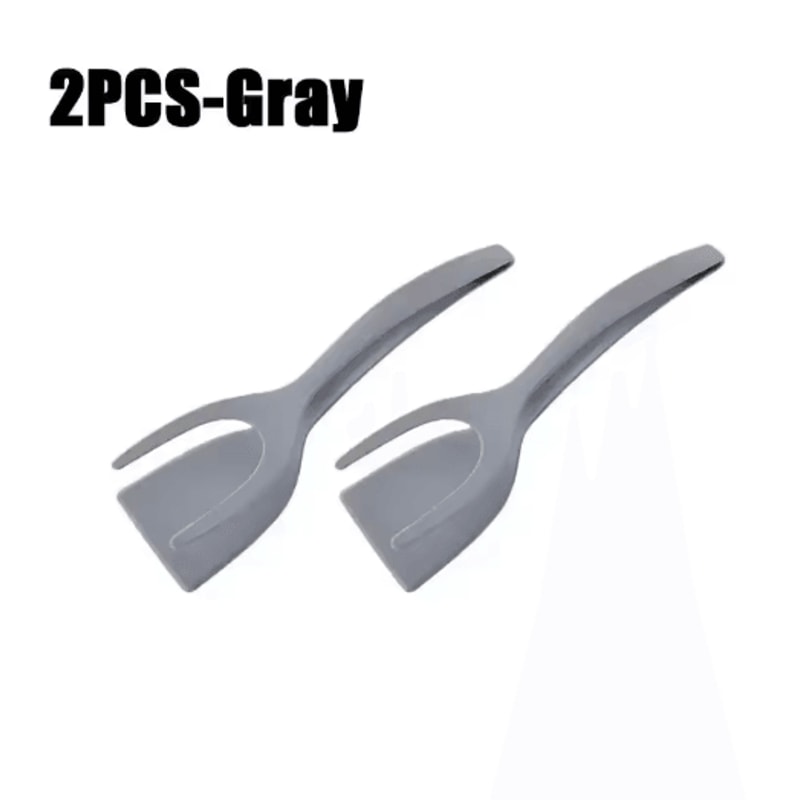 2in1 Egg Spatula Tongs Pancake Egg Flipping Tool 10