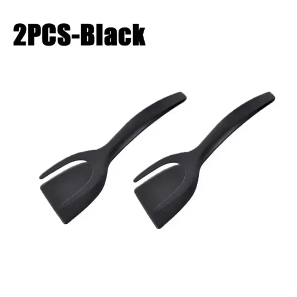 2in1 Egg Spatula Tongs Pancake Egg Flipping Tool 11