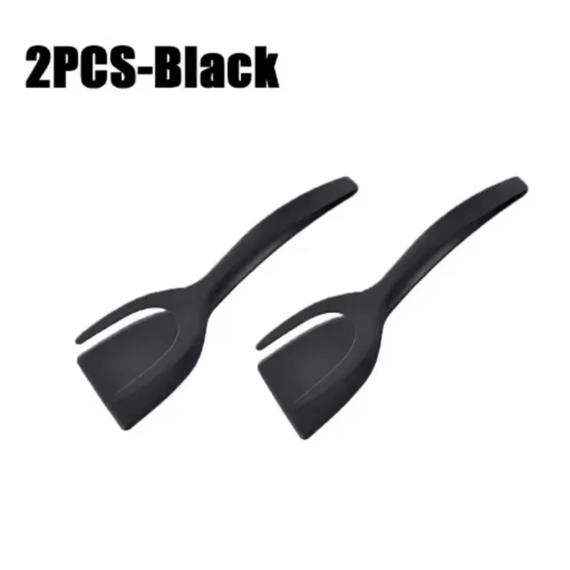 2in1 Egg Spatula Tongs Pancake Egg Flipping Tool 11