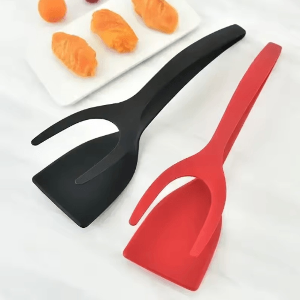2in1 Egg Spatula Tongs Pancake Egg Flipping Tool 16