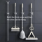 SelfAdhesive Mop Broom Holder NoDrill Wall Organizer 18